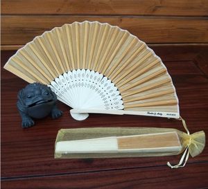 Wholesale personalized hand fans for sale - Group buy Personalized Laser Cut name date Luxurious Silk hand Fan Gift as wedding Gift with organza bag in colors available