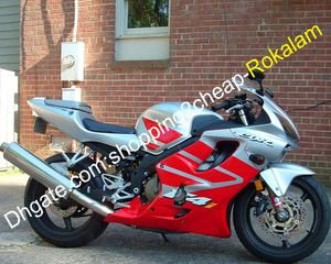 Moto Kroppsdelar för Honda Fairings CBR600F4I CBR600 F4I CBR Fairing Kit Silver Red formsprutning