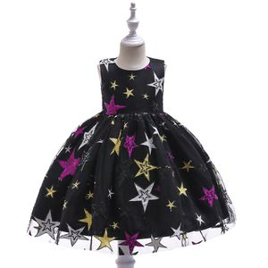ingrosso vintage christening-New Brand Baby Girl Dress Vintage Christens Dresses Dresses Stars Pattern Party Tutu Bambini Natale Halloween Abbigliamento abbigliamento abbigliamento