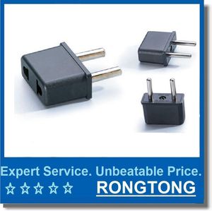 Wholesale european wall plugs resale online - Travel Charger Power Adapter USA US To EU Europe EURO AU Converter Wall Plug Home Universal Travel AC Plug Converter Black contacts mm