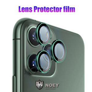 3D Full Cover Camera Screen Protector Väska till iPhone Lens Skyddsring Tillbaka Fodral för iPhone Pro Max Glasfilm Noey