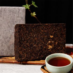 200g yunnan mogna puerh te tegel bomullspapper förpackning ekologisk naturlig svart puerh åldrad kokt puer te kampanj