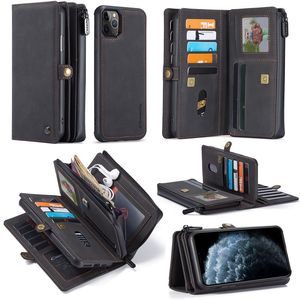 Iphone カードポケットのキャッシュスロット財布の電話ケースのカバー財布の電話ケースの取り外し可能な磁気iPhone Pro最大デザイナー電話ケース