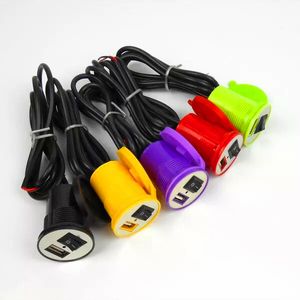 High Quality Car Universal Waterproof V To V A Motorcycle Smart Phone GPS USB Charger Power Adapter with LED Indicator Light Motor