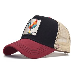 ördek şapkası toptan satış-Yaz Örgü Beyzbol Kapaklar Hayvan Ördek Anime Sevimli Tavşan Nakış Kadın Erkek Açık Kamyon Sürücü Şapka