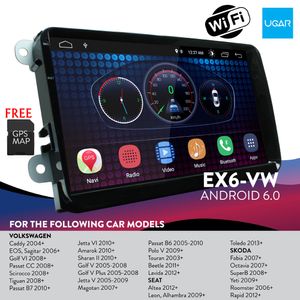 9 tum Volkswagen Passat B6 B7 Android Headunit Car DVD för med GPS navigering Bilstereo WiFi Bluetooth