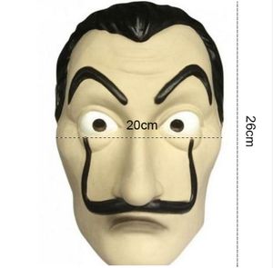 ingrosso maschere di lattice in vendita-2018 vendita calda La Casa De Papel Maschera Salvador Dali Cosplay Movie Realistico maschere di lattice per feste