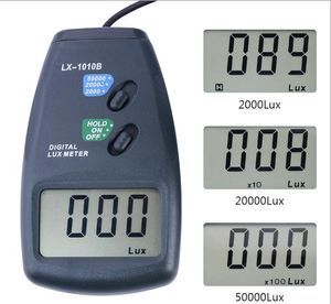 Sıcak Satış Dijital 0 ~ 50000 Lux Işık Ölçer 3 Aralığı Luminometer Fotometre