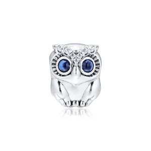 2019 Original Sterling Biżuteria Silver Musing Owl Urok Koraliki pasuje do European Bransoletki Pandora Naszyjnik dla kobiet