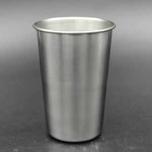 16oz Stainless Steel Pint Cup Metal Beer Mug Unbreakable BPA Free Eco friendly For Drinking Drinkware Tools RRA1962