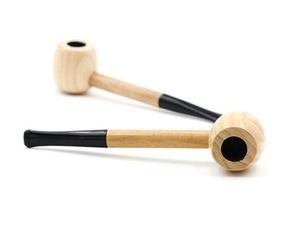 Hand Wood Smoking Pipe Tobacco Wooden Cigarette Herbal Filter Tips Pipes Handmade mm length Accessories Tools Oil Rigs