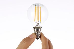 ingrosso luci della presa a led.-Lampadine LED dimmerabili G45 W V V LED BulbE14 E26 E27 Socket Soft Light White Globe lampadina Watt Replacement