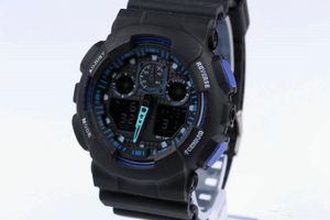 Nowi mężczyźni Running Wojskowy zegarek Wristwatch GA100 LED Zegar Quartz Sport Mężczyzna Relogios Masculino Shock Big Cell G AA386