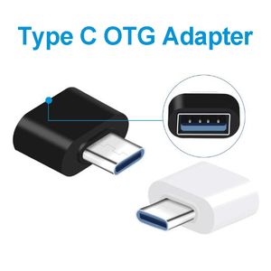 usb adapter mouse keyboard toptan satış-USB Tip C OTG Kablo Adaptörü Tipi C USB C Converter Huawei Samsung Mouse Klavye Disk Flaşı için Paket