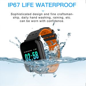 smartwatch a6
 venda por atacado-A6 smart watch rastreador de fitness pulseira cor da tela de toque à prova d água smartwatch telefone com monitor de freqüência cardíaca para ios android presentes