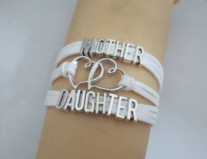 Wholesale mother daughter bracelet charms resale online - Fashion Infinity Mother And Daughter Bracelets Charm Mother And Girl Bangles Fashion Girl Gift