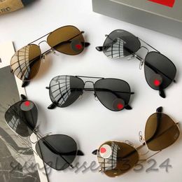 3025-serie, Memory titanium buigbare frames, klassieke unisex pilotenbril, modestukken, designer zonnebrillen Hoge kwaliteit hoge versie