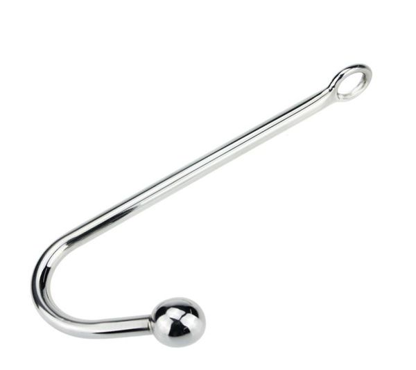 30250 mm en acier inoxydable Anal Hook Metal Butt Plug avec une balle anal plug anal Dilator Gay Sex Toys for Men and Women Adult Games6630416