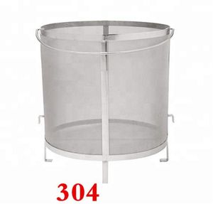 304 Cerveza de acero inoxidable Wine House Home Brew Filter Basket Colador Barware Bar Herramientas Bolsa de filtro para Jelly Jams Homebrew Barrel T3078859