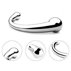 304 en acier inoxydable GSpot baguette bâton de massage pur métal pénis PSpot stimulation Plug Anal gode produit de sexe pour femmes hommes Gay 240109