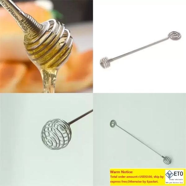 304 cuillères à miel en acier inoxydable mini empêcher la rouille fouet à oeufs vis spin tige d'agitation accessoires de cuisine cuillère à confiture chaude 1 5ème m2