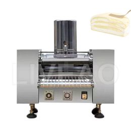 304 Rvs Mousse Thousand Layer Cake Making Machine Commercieel Automatische Kleine Mille Cheese Crepe Cake Machinery