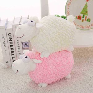 304050 cm cartoon schattige pluche lange mond schapen speelgoed super zachte dieren kawaii lamb poppen ldren pluche poppen xmas verjaardag cadeau j220729