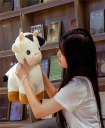 304050cm Mooie Fortune Cow Plush Toys Soft Stuffed Cute Animal Milk Cattle Hug Doll For Kids Baby Birthday Gift LA32098725382798166