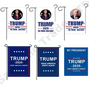 3045cm Donald Trump Yard Flag Garden Decor 2020 America President Campaign Banner USA verkiezingsvlaggen 7 Style Novelty Items A320097294672