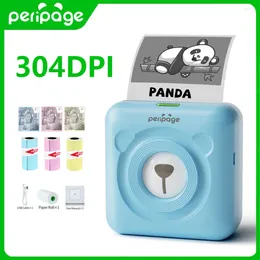 304dpi Peripage A6 Mini etiqueta portátil PO Pocket Printer Etiquetas Autoadhesivas Térmicas para fabricante de calcomanías de teléfonos móviles