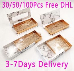 3050100 pcs Meng LASH -verpakking Hele lege wimpersverpakkingsdozen 25mm Mink Lasehs Case Wimelash Packaging9504522