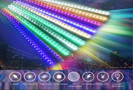 305080cm Meteoor Douchebuis Outdoor Meteoor Regenlicht Waterdicht 8 Tubes LED STRING LICHT VOOR Kerstmis Wedding Party Decoratie2868417