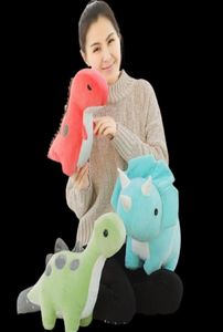 3050 cm Juguetes de felpa de dinosaurio Juguetes de peluche de animales Muñecas de animales Soft Lovely Dino Hug almohada de sueño para niños Regalos de cumpleaños L7820450