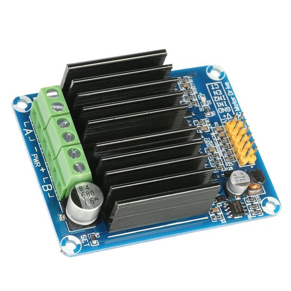 Livraison gratuite 30A DC 5V-12V H Bridge Drive Controller Board Nouveau module de commande de moteur à double canal DHB-1A