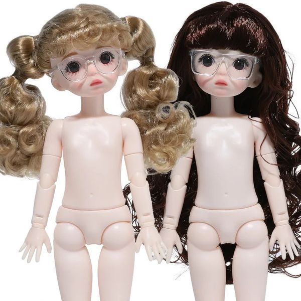 30 cm 1/6 BJD poupée nue 22 poupée articulée corps mobile ABS bien fait poupée ange déshabillé jouets pour enfants filles enfants cadeaux 240301