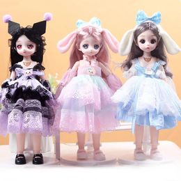 30 cm 1/6 fille princesse poupée ensemble 23 articulations mobiles 30 cm Bjd poupée avec des vêtements princesse robe poupées filles cadeau d'anniversaire jouets 240301