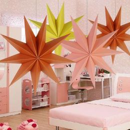 30cm,45 cm 60 cm nove ângulos estrela de papel decoração para casa tecido estrela lanterna pendurado estrelas para decoração de festa de natal lx43