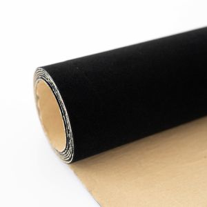 30cm/45cm Width Black Color Self Adhesive Velvet Fabric Flocking Liner Roll for Jewelry Crafts Decal Rhinestones Template Making