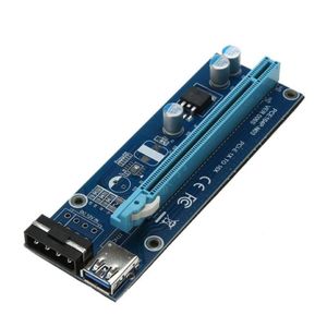 30cm 60cm USB 3 0 PCI-E Carte d'adaptateur Express pour bit Mining Mining Cordon 1x à16x Extender Riser Sata Power Raiser Cable Calage249a