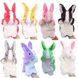 Marionnettes à main en peluche d'animaux de 30cm, zodiaque chinois, singe doux, vache, lapin, jouets en peluche pour enfants, cadeaux