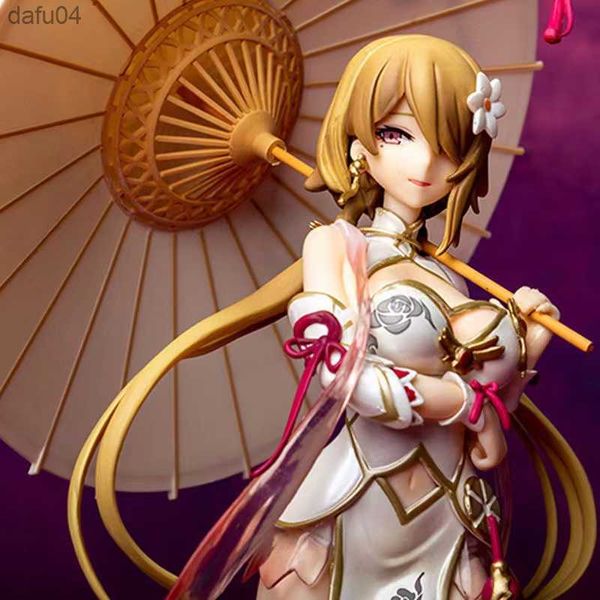 30 cm Anime Jeu Houkai 3ème Rita Rossweisse Action Figure Cheongsam Parapluie Sexy Filles Rita Rossweisse Figure Modèle Jouets Cadeaux L230522