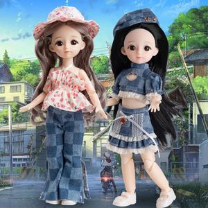 30 cm BJD minipop aankleden met kleding 3D ogen 1/6 BJD pop afneembare connector 1/6 BJD afneembare connector pop kinderspeelgoed 231225