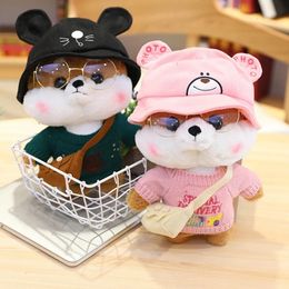 30 cm Cartoon Mooie Shiba Inu Hond Cosplay Dress Up Knuffels Gevulde Schattige Dieren Zacht Kussen Voor Baby Kids verjaardagscadeautjes 240113