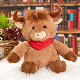30 cm vaca suave juguetes de peluche regalo de cumpleaños lindo sueño suave almohadas PP algodón animales de peluche para niñas niños niños 231225