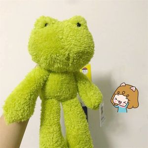 30 cm mignon grenouille en peluche jouet enfants confort peluche poupée oreiller coussin voiture décor à la maison cadeau d'anniversaire pour les amis 210728