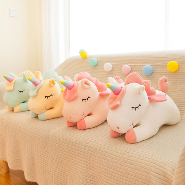 30 cm Lindo unicornio de peluche de juguete unicornio Muñeca Decoración Cojín muebles para el hogar regalos para niños al por mayor y al por menor