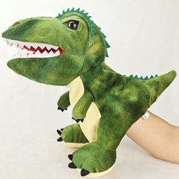 Puppets à main de dinosaure 30cm Triceratop Tyrannosaurus Rex Hand Puppets en peluche Toys pour enfants adultes 240417