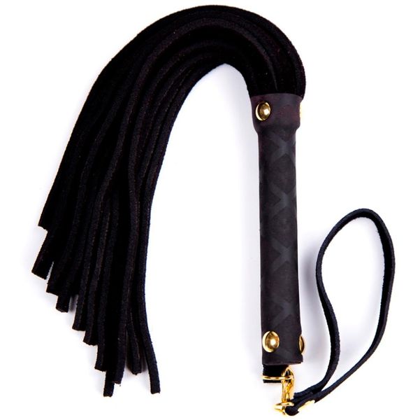 Látigos con borlas de cuero genuino de 30cm, látigo esclavo para azotes, juegos para adultos, Juguetes sexuales Bondage BDSM para mujer 9693344