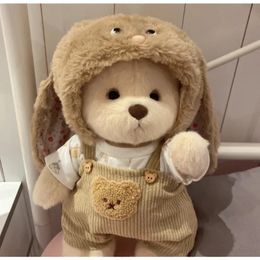 30 cm hecho a mano oso de peluche juguete de peluche lindo cambio de ropa relleno pequeño oso pardo lindo muñeco de peluche regalo de Navidad para niños 240124
