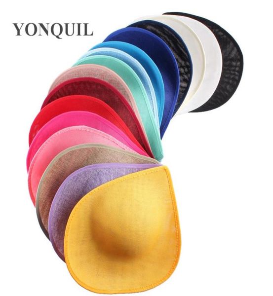 30CM forme de coeur Fascinator Base 3 couleurs Imitation Sinamay chapeau de mariée accessoires de cheveux de mariage bricolage Royal ascot chapeau fête chapeaux 1122109